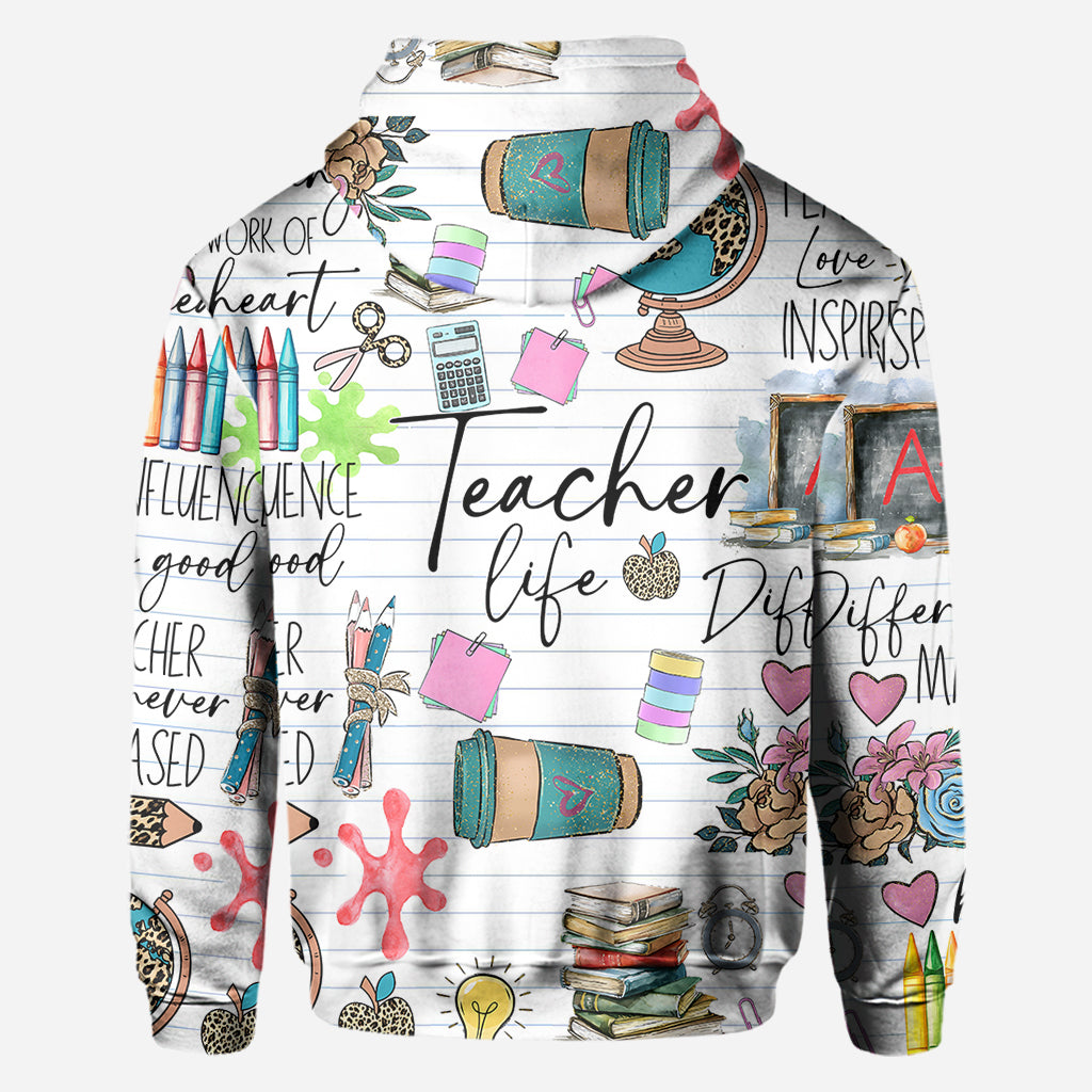 Teacher Life - Personalized Teacher All Over Shirt