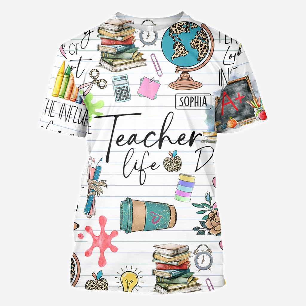 Teacher Life - Personalized Teacher All Over Shirt