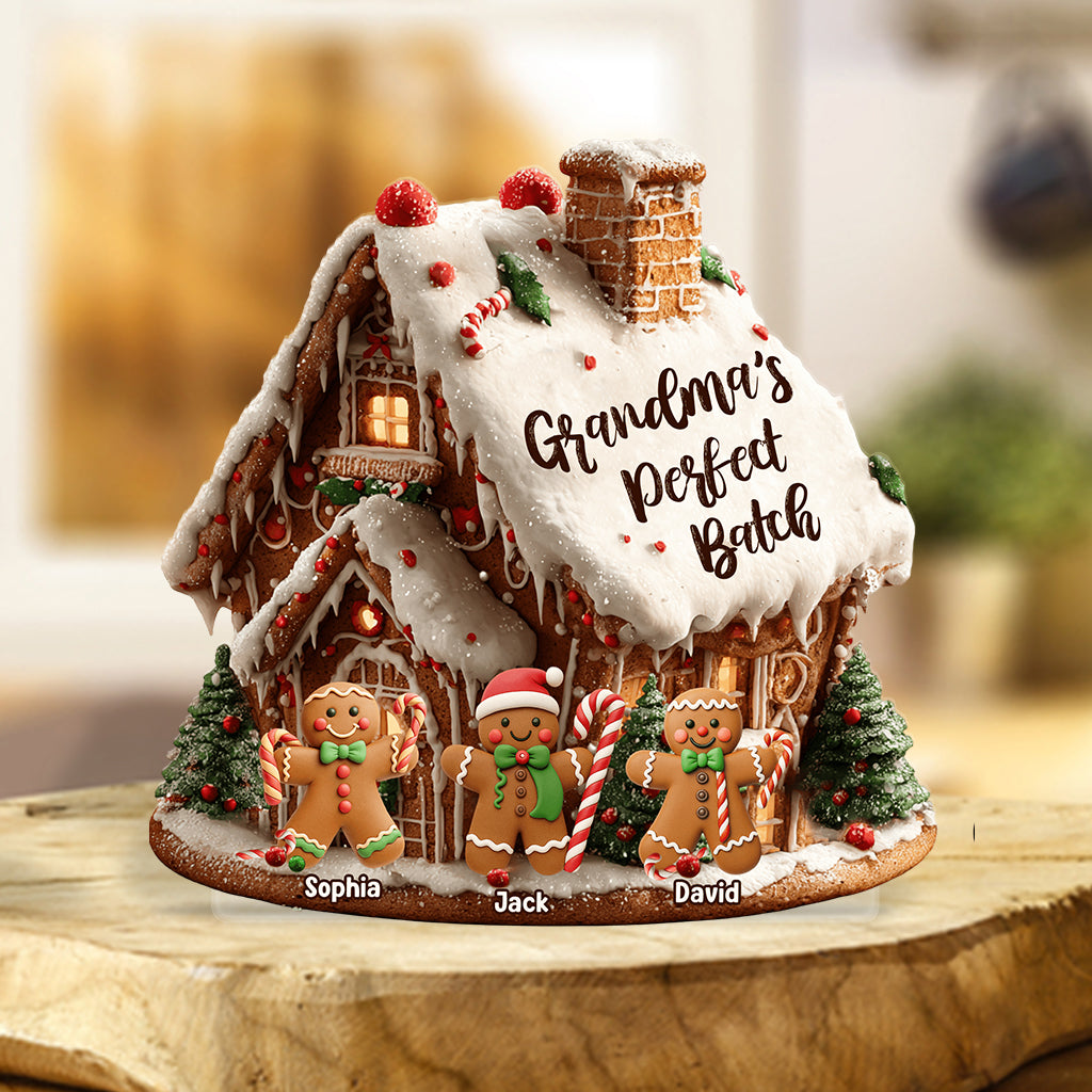 Grandma's Perfect Batch - Personalized Grandma Custom Shaped Acrylic Plaque