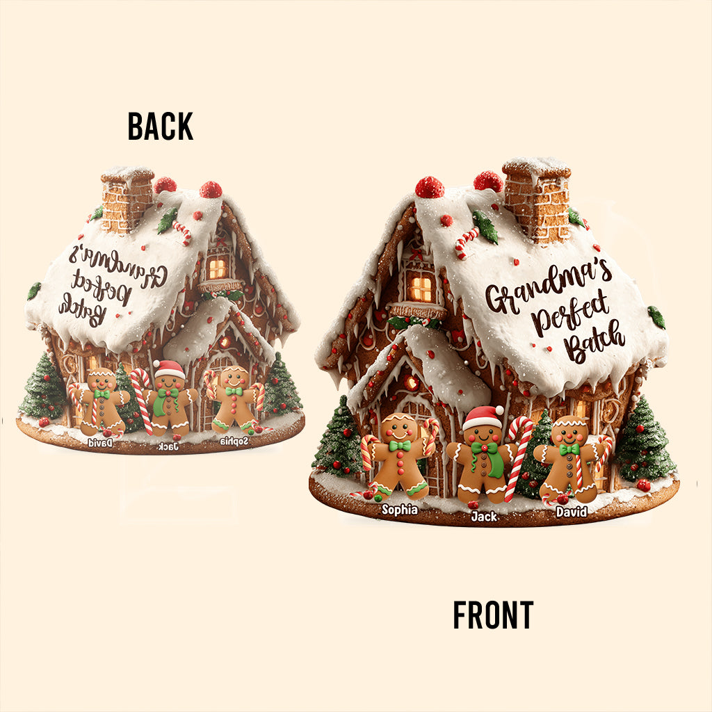 Grandma's Perfect Batch - Personalized Grandma Custom Shaped Acrylic Plaque