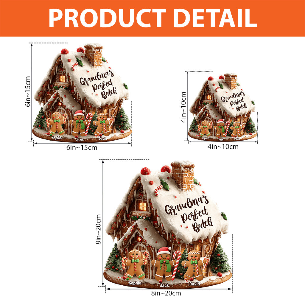 Grandma's Perfect Batch - Personalized Grandma Custom Shaped Acrylic Plaque