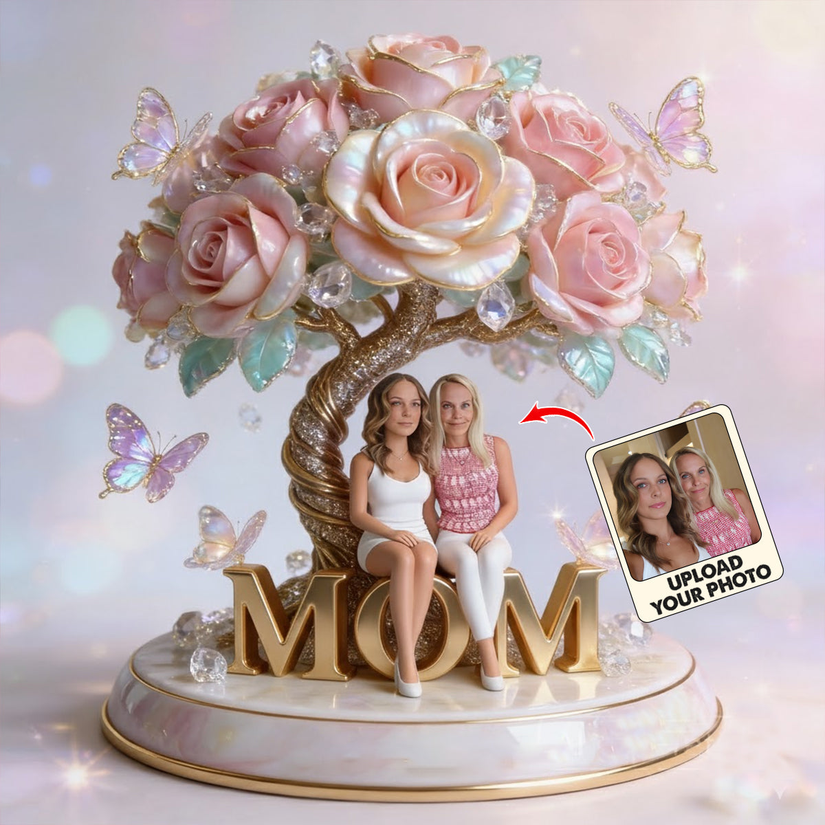 I Love You - Personalized Mother Custom Shaped Acrylic Plaque