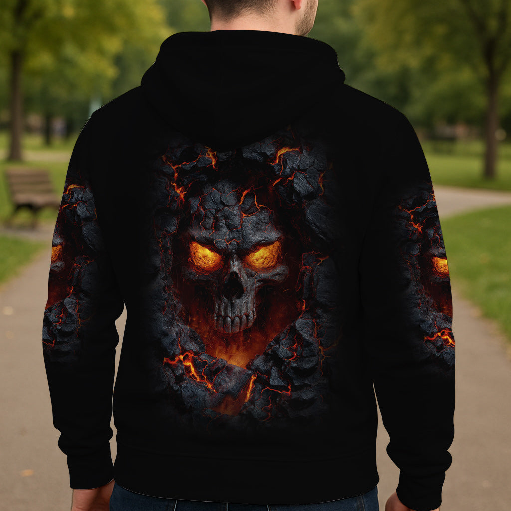 Fire Skull - Personalized Skull All Over Shirt