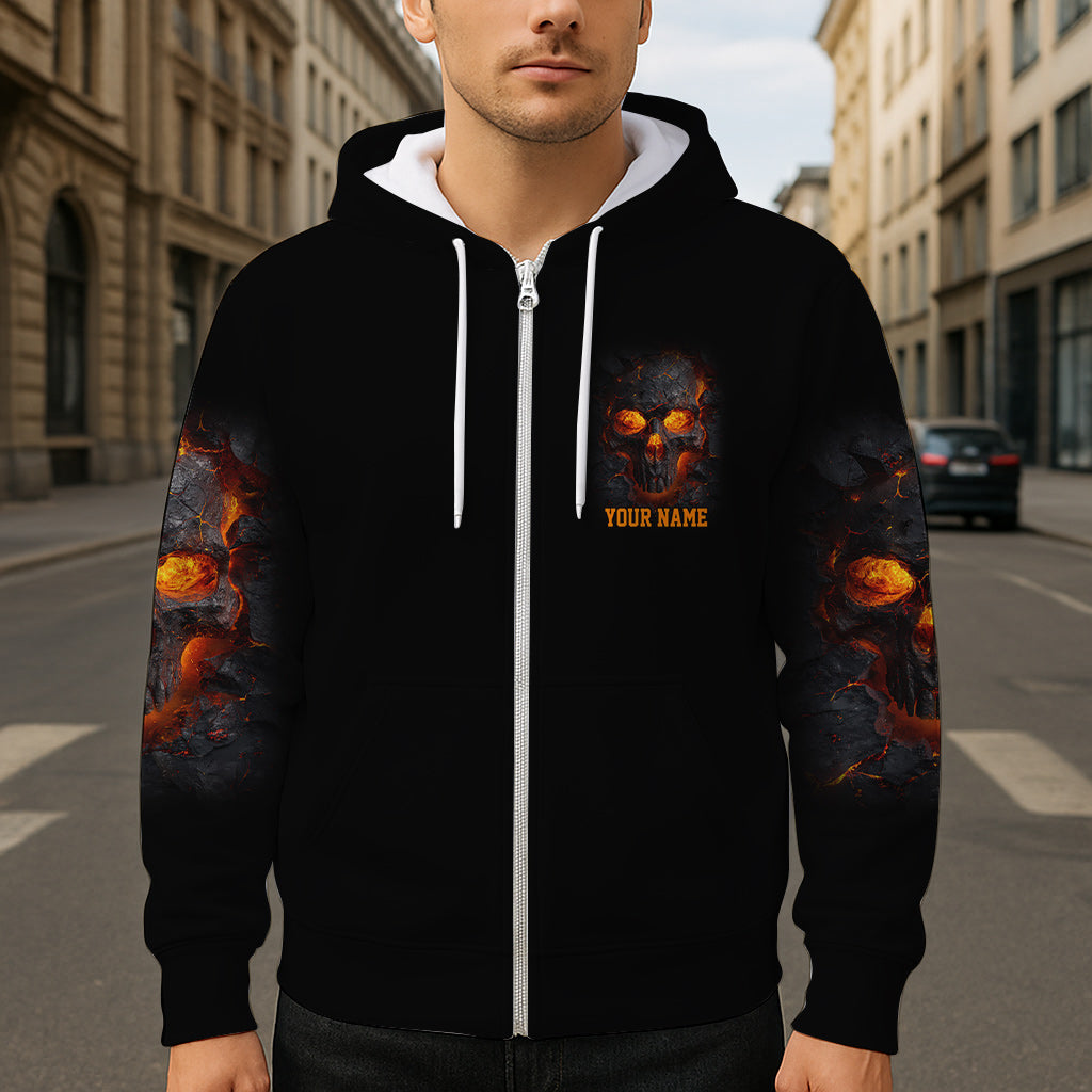 Fire Skull - Personalized Skull All Over Shirt