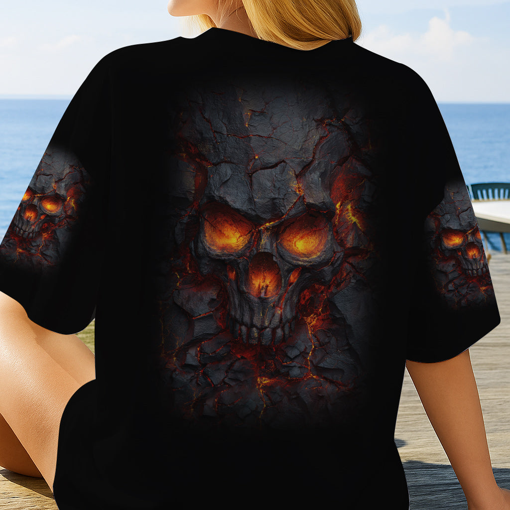 Fire Skull - Personalized Skull All Over Shirt