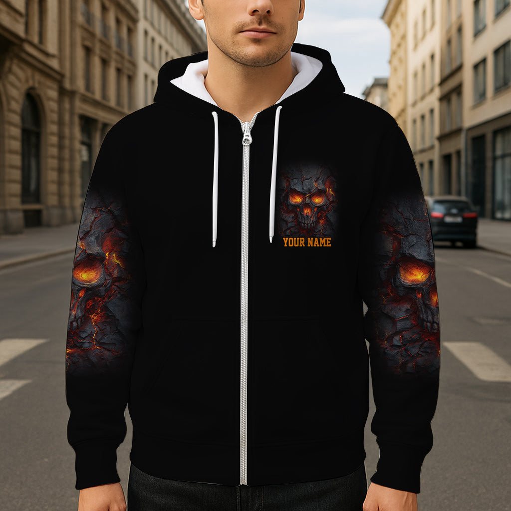 Fire Skull - Personalized Skull All Over Shirt
