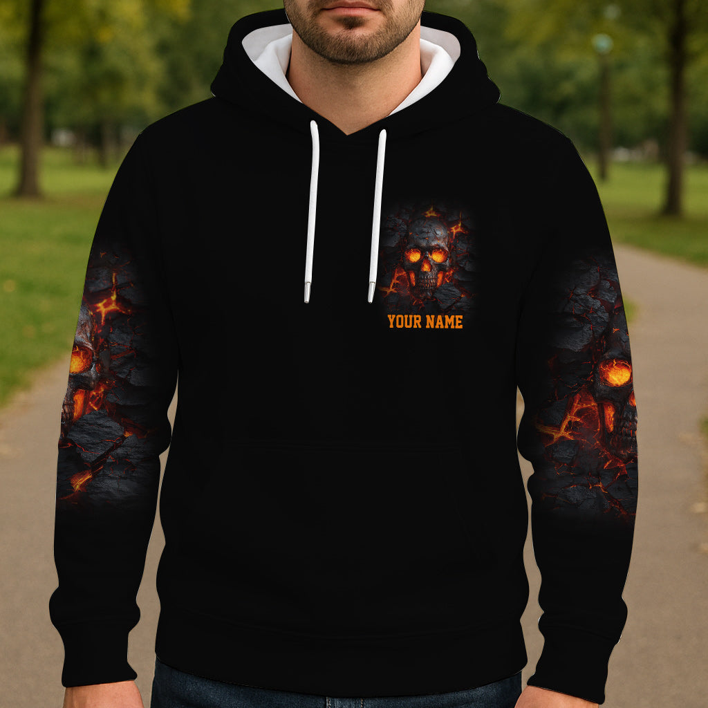 Fire Skull - Personalized Skull All Over Shirt