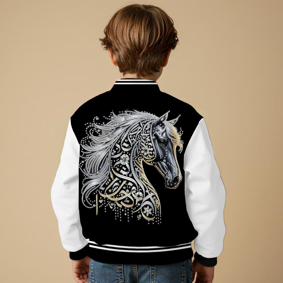 Love Horse - Personalized Horse Varsity Jacket