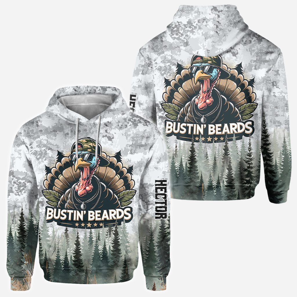 Bustin' Beards - Personalized Hunting All Over Shirt