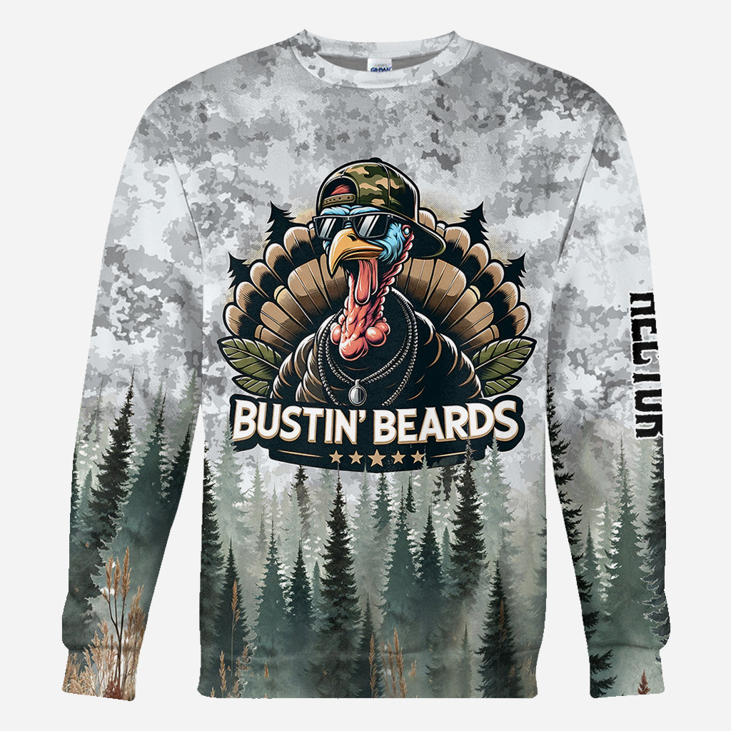 Bustin' Beards - Personalized Hunting All Over Shirt