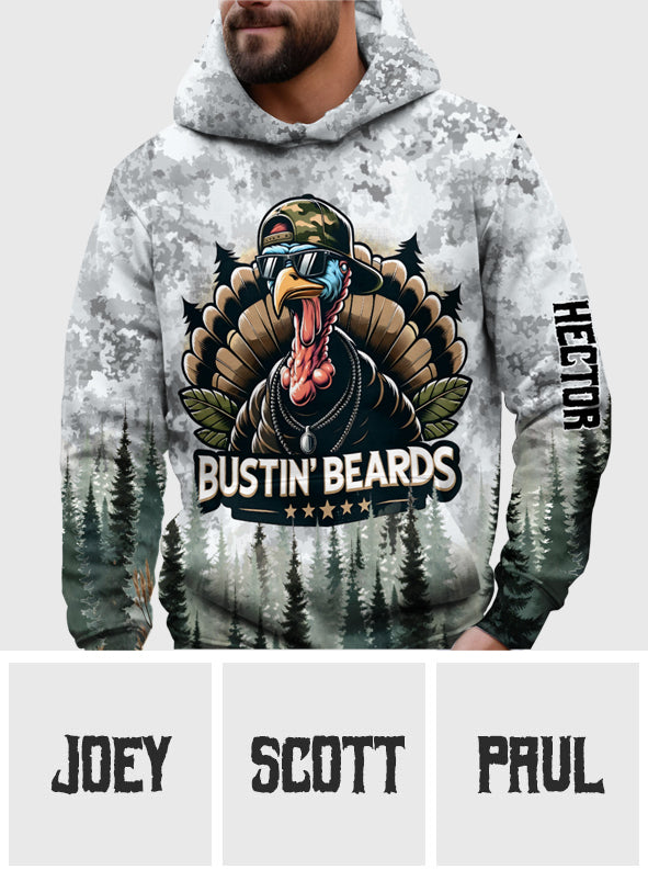 Bustin' Beards - Personalized Hunting All Over Shirt