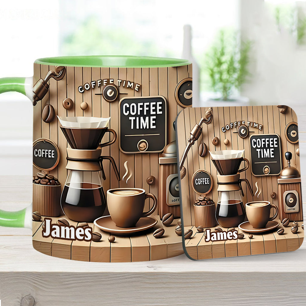 Coffee Time - Personalized Coffee Accent Mug