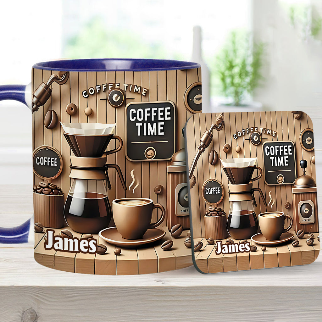 Coffee Time - Personalized Coffee Accent Mug
