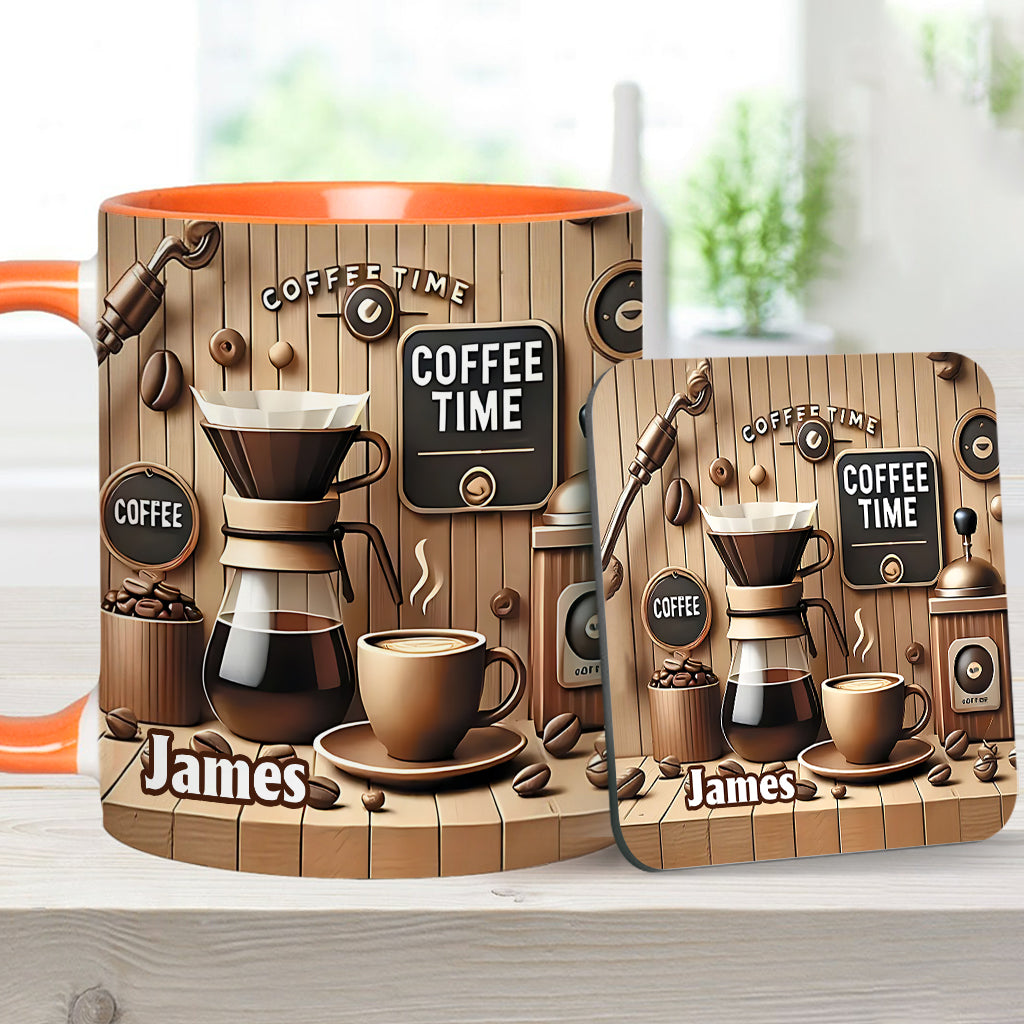 Coffee Time - Personalized Coffee Accent Mug