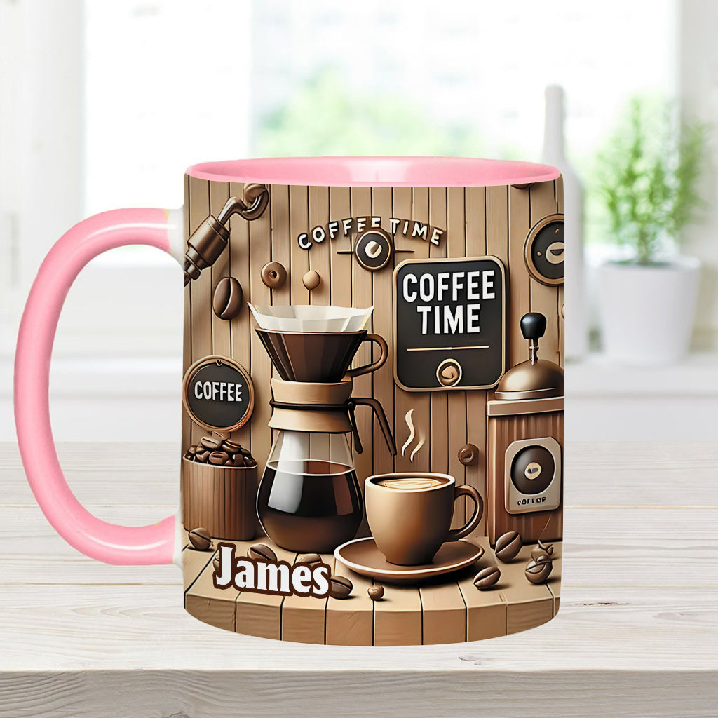 Coffee Time - Personalized Coffee Accent Mug