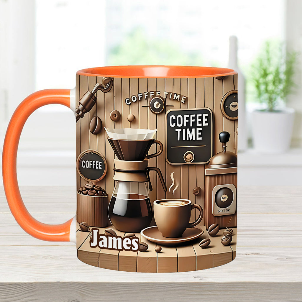 Coffee Time - Personalized Coffee Accent Mug