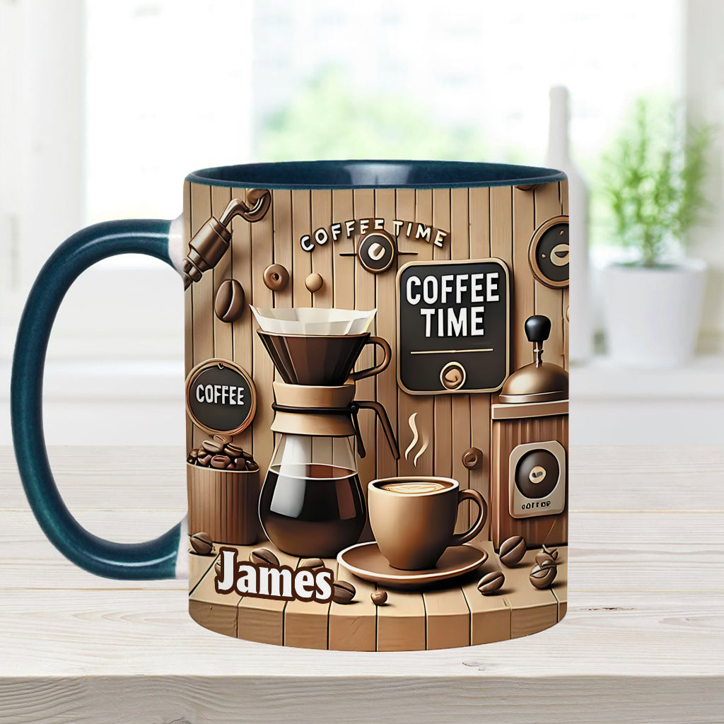 Coffee Time - Personalized Coffee Accent Mug