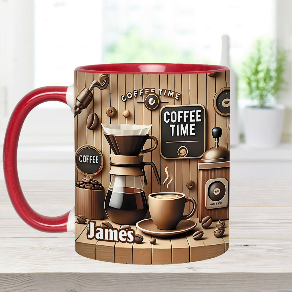 Coffee Time - Personalized Coffee Accent Mug
