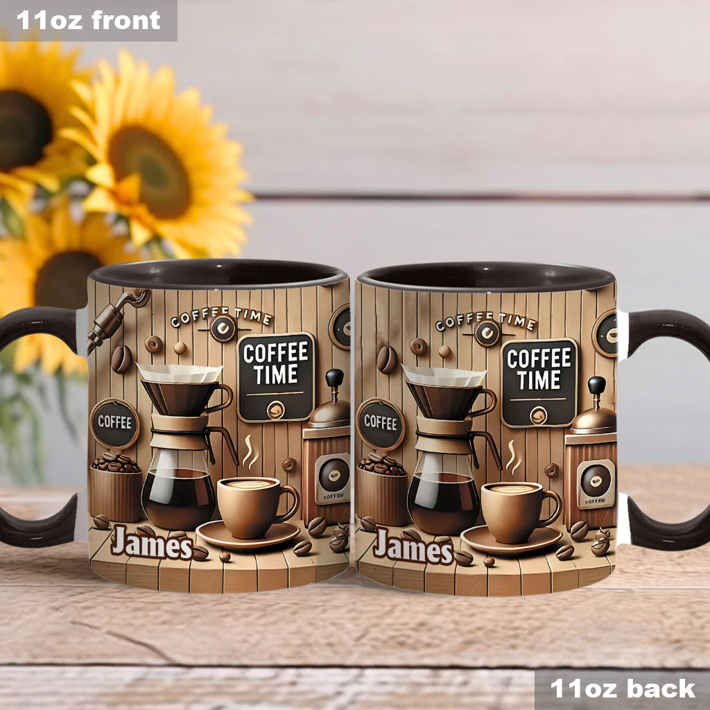 Coffee Time - Personalized Coffee Accent Mug