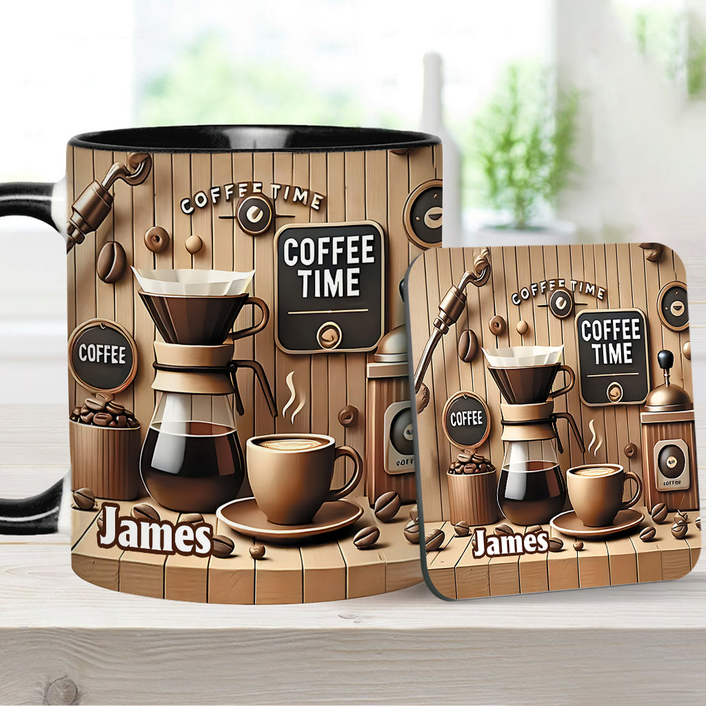 Coffee Time - Personalized Coffee Accent Mug