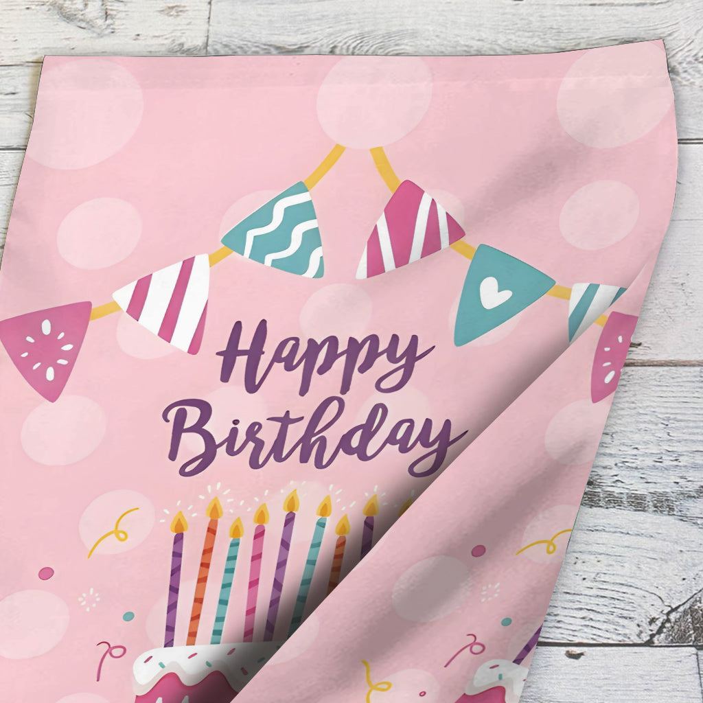Happy Birthday - Personalized Birthday Garden Flag