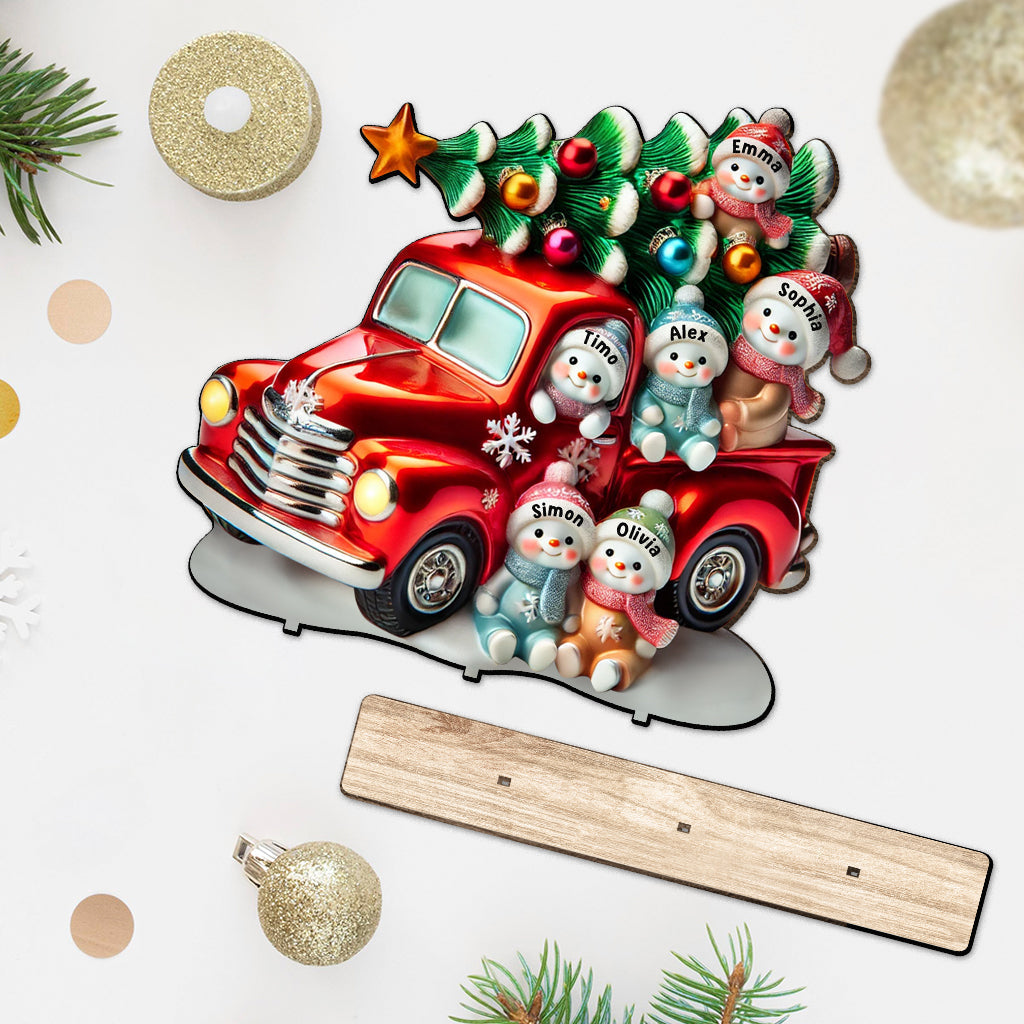 Nana's Cute Little Snowman - Personalized Grandma 1 Layered Big Freestanding