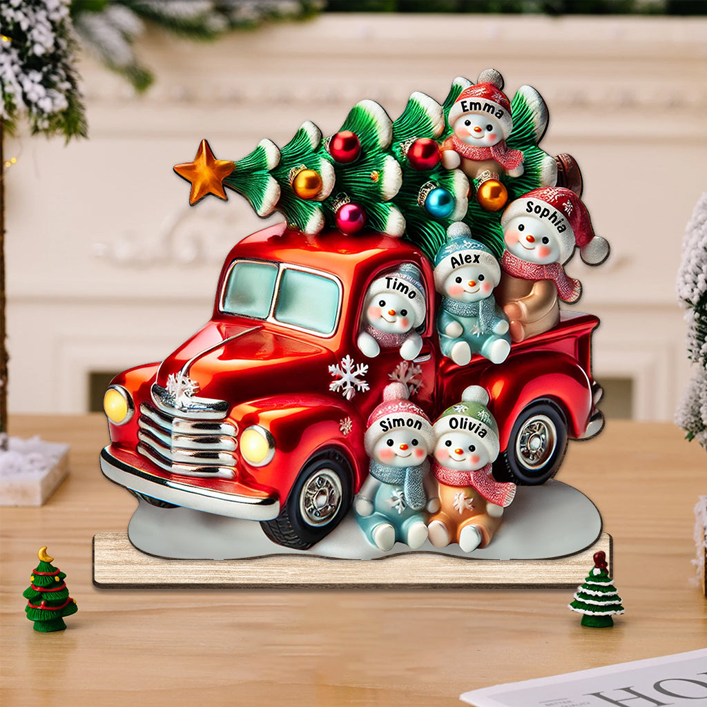 Nana's Cute Little Snowman - Personalized Grandma 1 Layered Big Freestanding