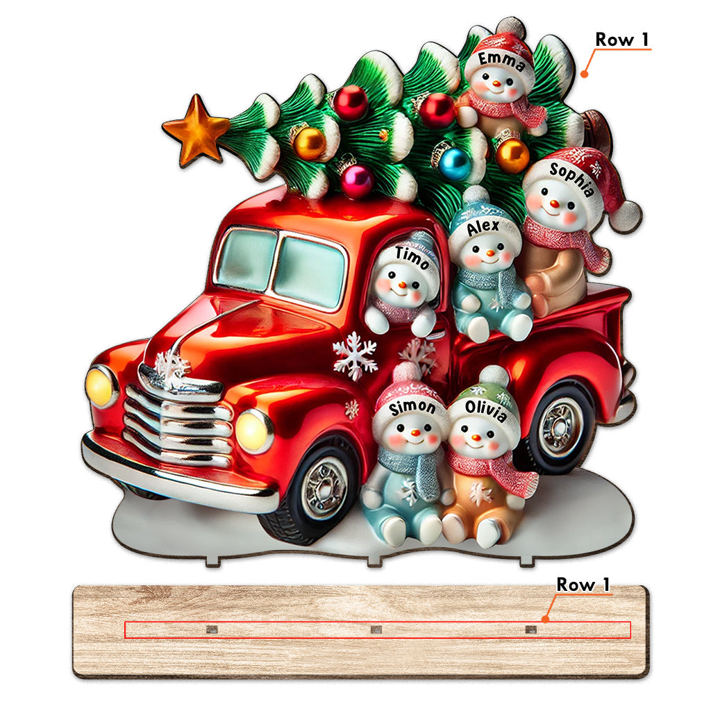 Nana's Cute Little Snowman - Personalized Grandma 1 Layered Big Freestanding