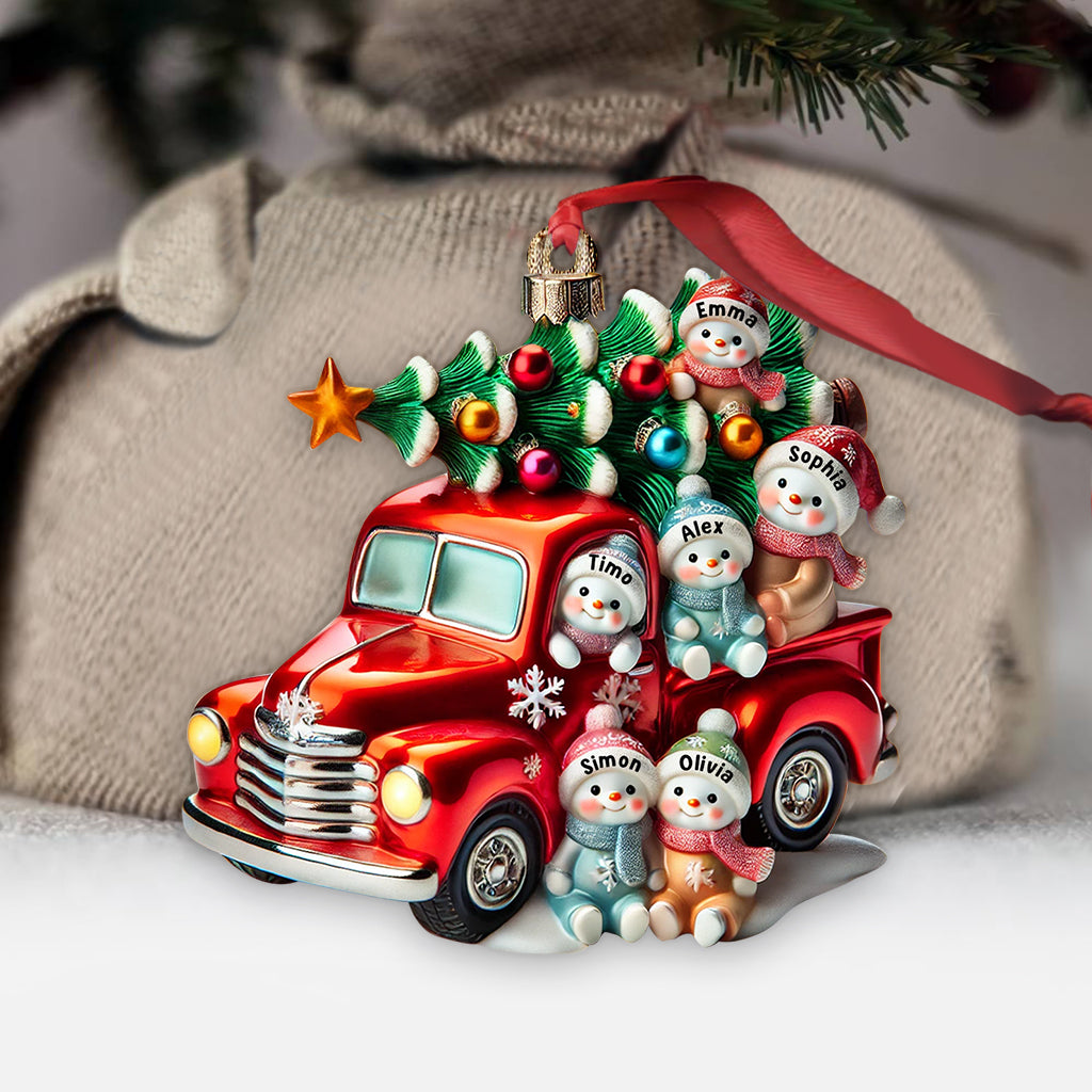 Nana's Cute Little Snowman - Personalized Grandma Ornament