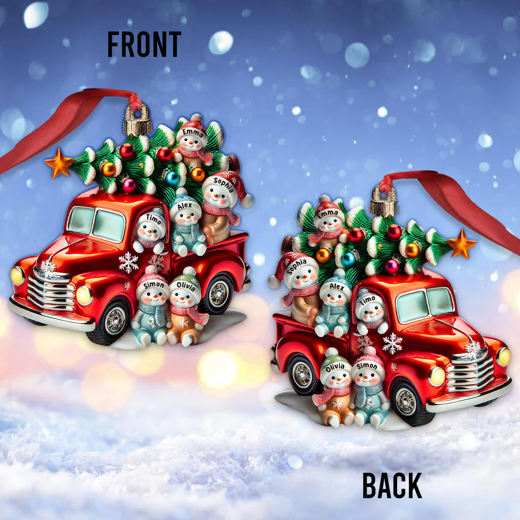 Nana's Cute Little Snowman - Personalized Grandma Ornament