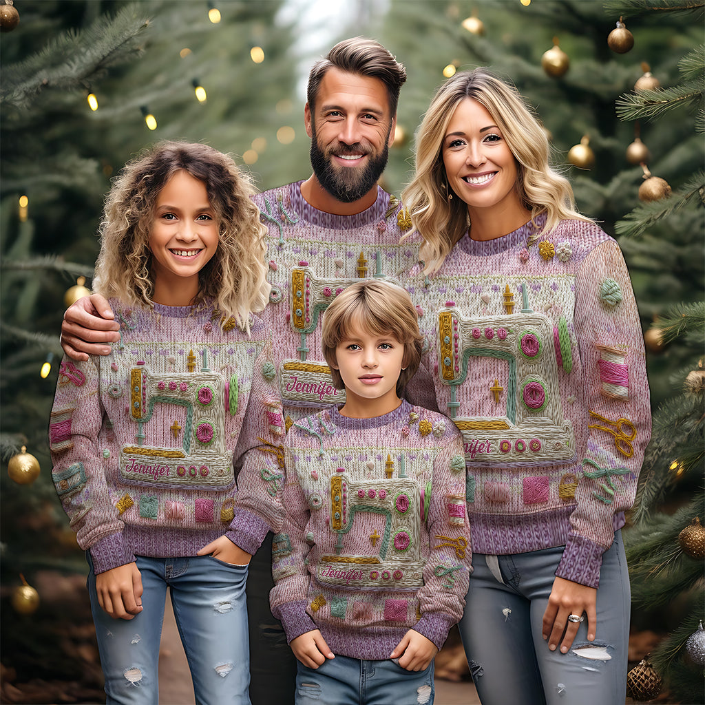 Sewing Is My Love - Personalized Sewing Ugly Sweater