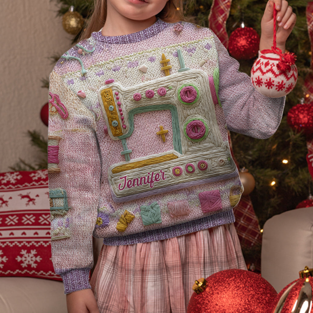 Sewing Is My Love - Personalized Sewing Ugly Sweater