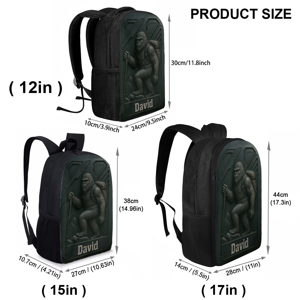 Hiking Sasquatch - Personalized Hiking Multifunctional Backpack