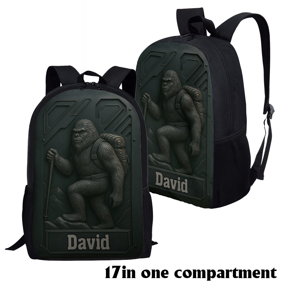 Hiking Sasquatch - Personalized Hiking Multifunctional Backpack