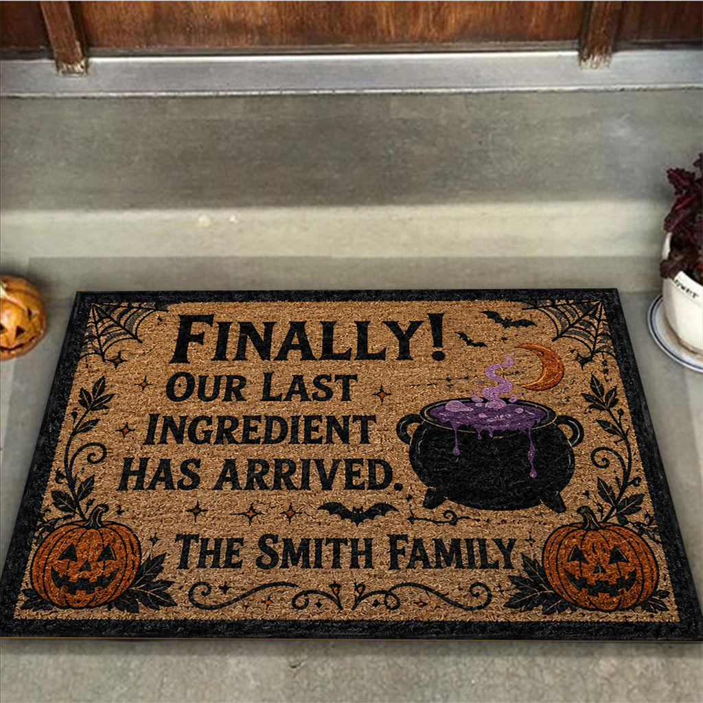 Our Last Ingredient - Personalized Witch Doormat