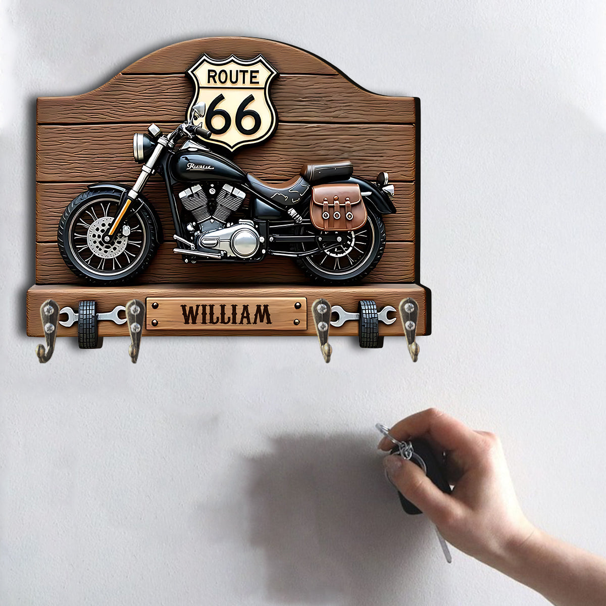 Motorcycle - Personalized Biker Custom Shaped Hanging Rack
