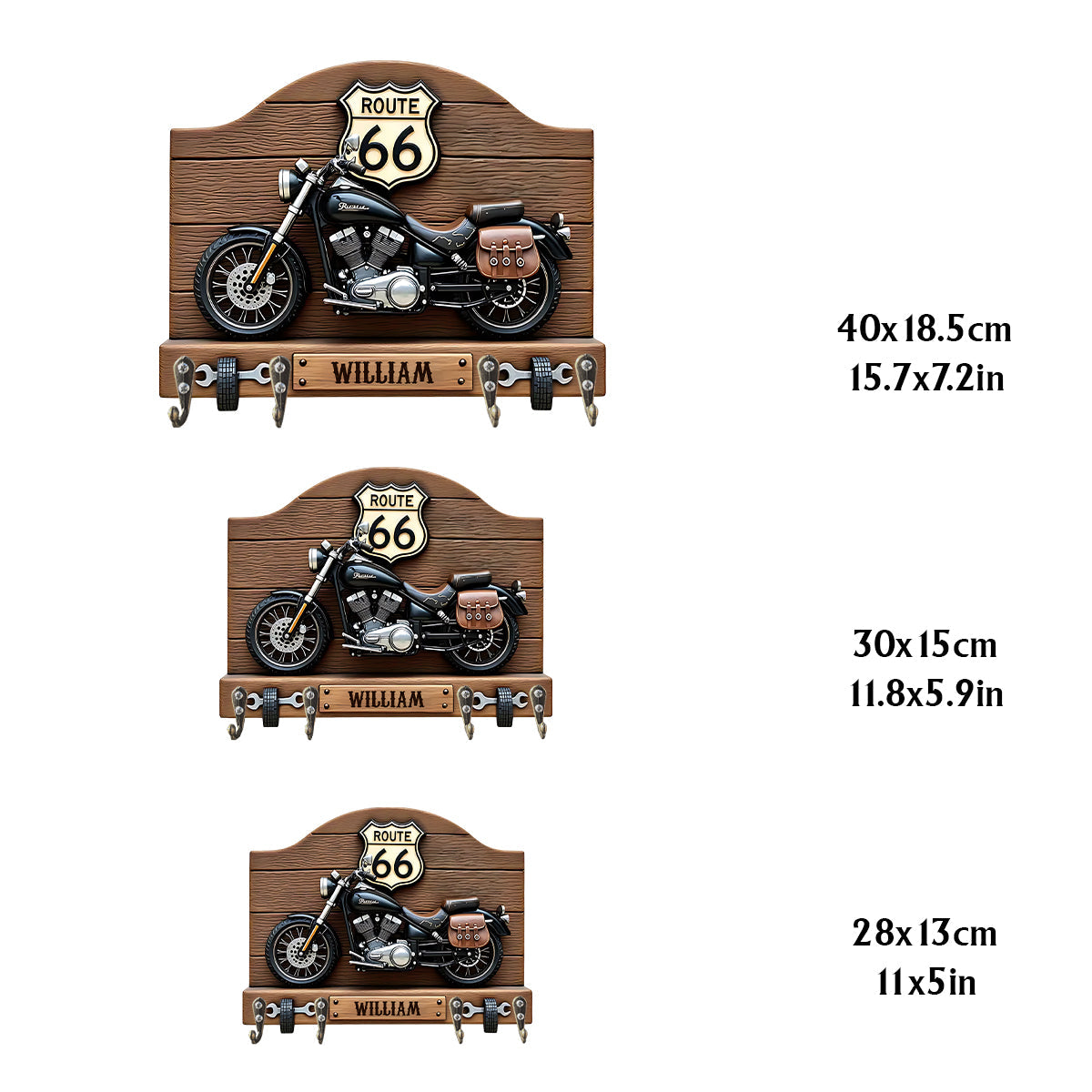 Motorcycle - Personalized Biker Custom Shaped Hanging Rack