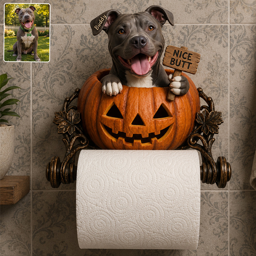 Nice Butt - Personalized Dog Toilet Paper Holder