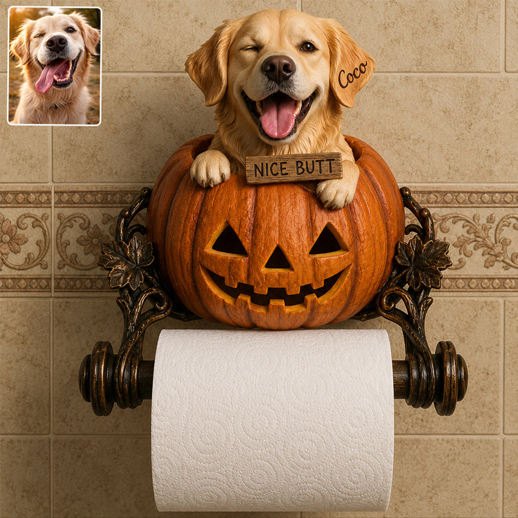 Nice Butt - Personalized Dog Toilet Paper Holder