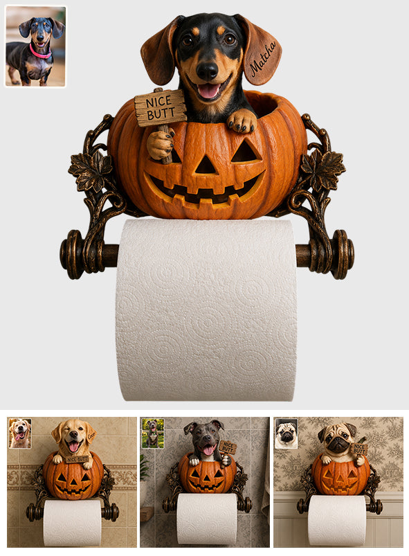 Nice Butt - Personalized Dog Toilet Paper Holder