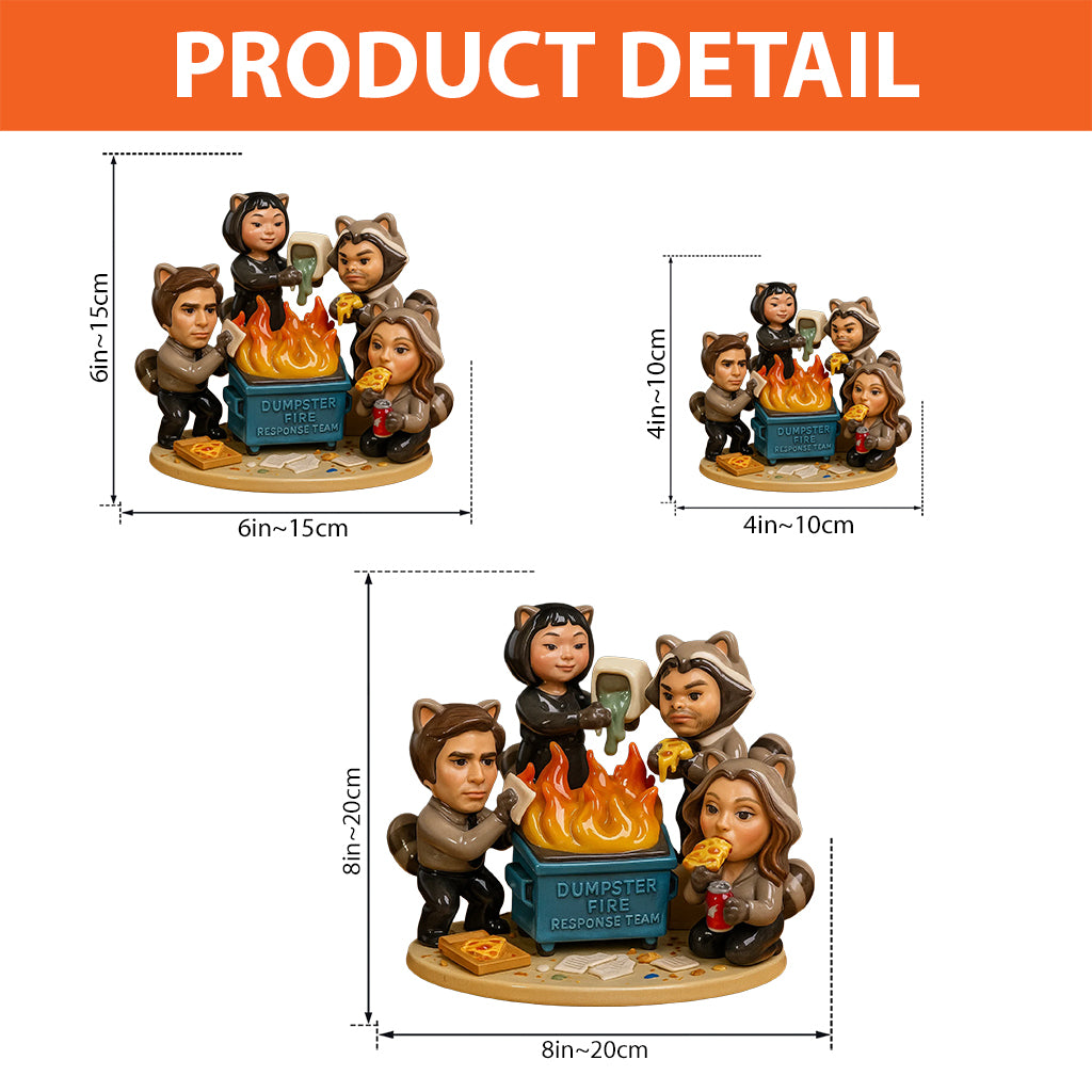 Dumpster Fire Response Team - Personalized Colleague Custom Shaped Acrylic Plaque