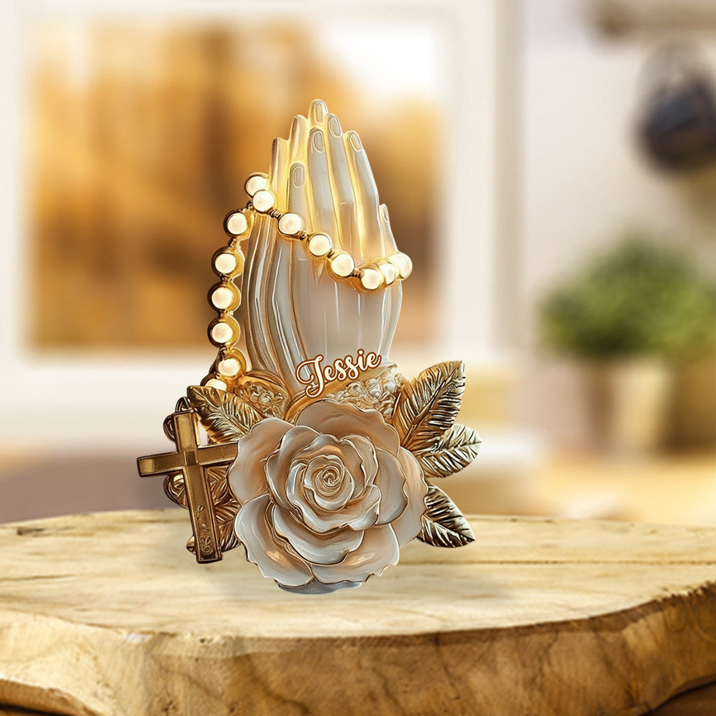 Praying Hands - Personalized Christian Custom Shaped Acrylic Plaque