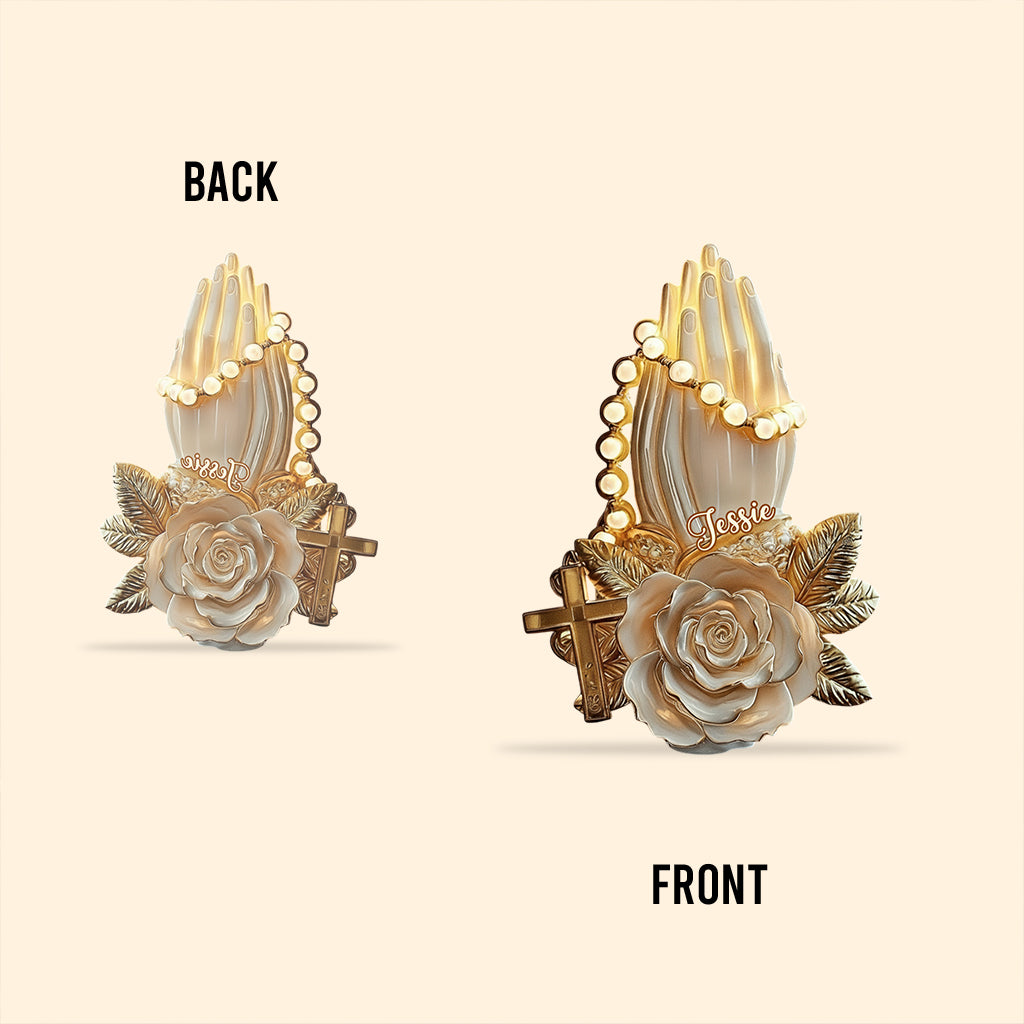 Praying Hands - Personalized Christian Custom Shaped Acrylic Plaque