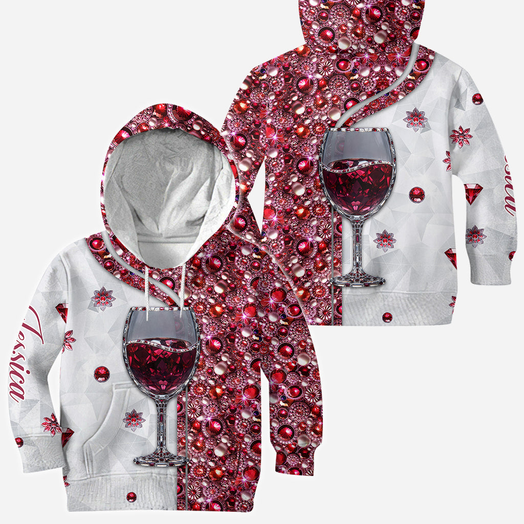 Just A Girl Who Loves Wine - Personalized Wine All Over Shirt