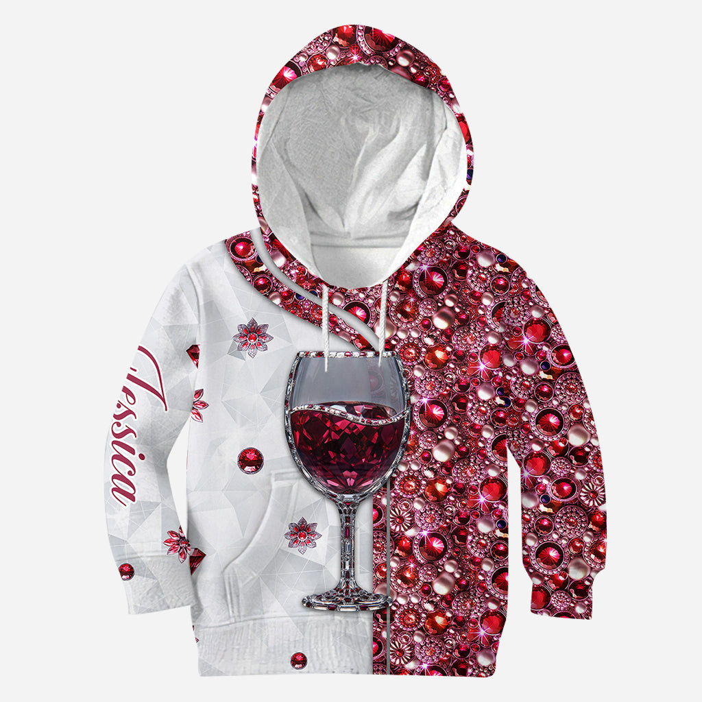 Just A Girl Who Loves Wine - Personalized Wine All Over Shirt