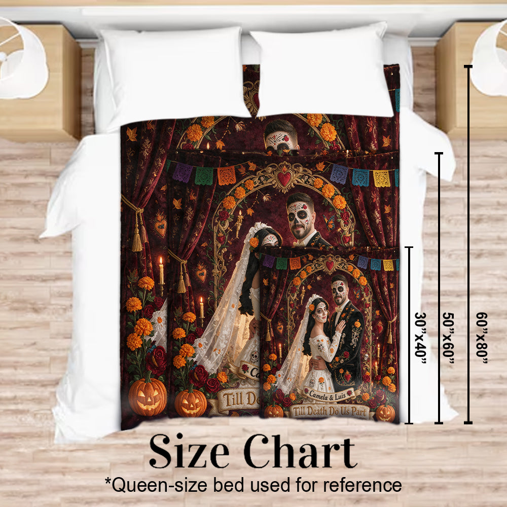 Till Death Do Us Part - Personalized Couple Blanket
