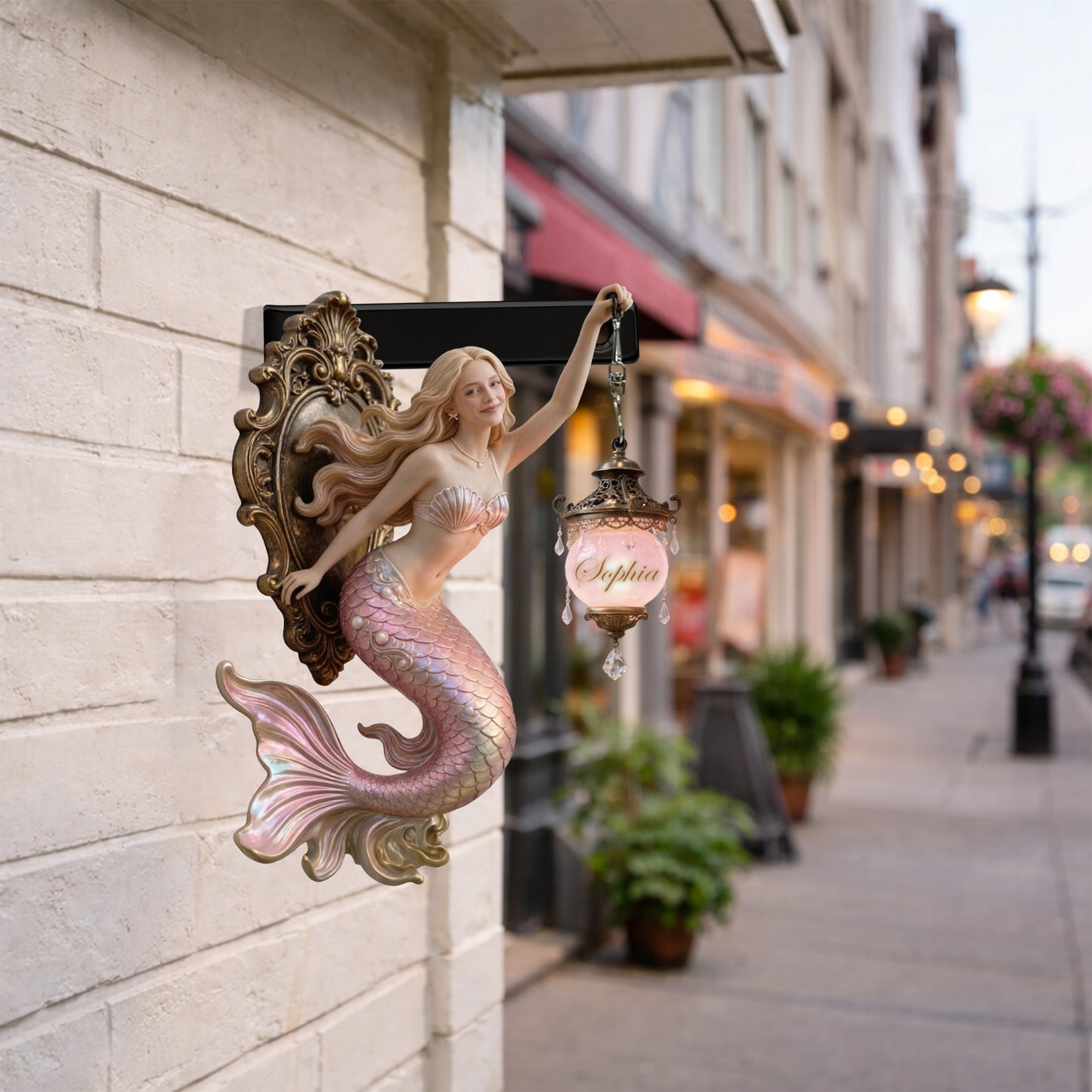 Soul Of A Mermaid - Personalized Mermaid Wooden Wall Mount Sign