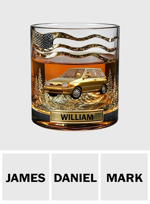 Cool Gift For Car Lover - Personalized Car Lover Whiskey Decanter Set