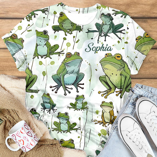 Love Frogs - Personalized Frog All Over Shirt