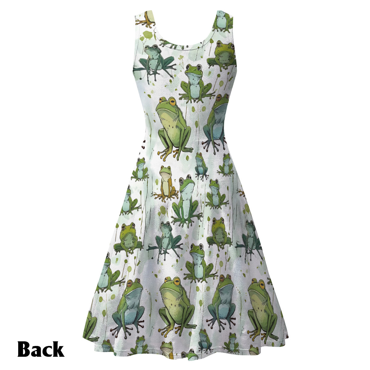 Love Frogs - Personalized Frog Sleeveless Dress